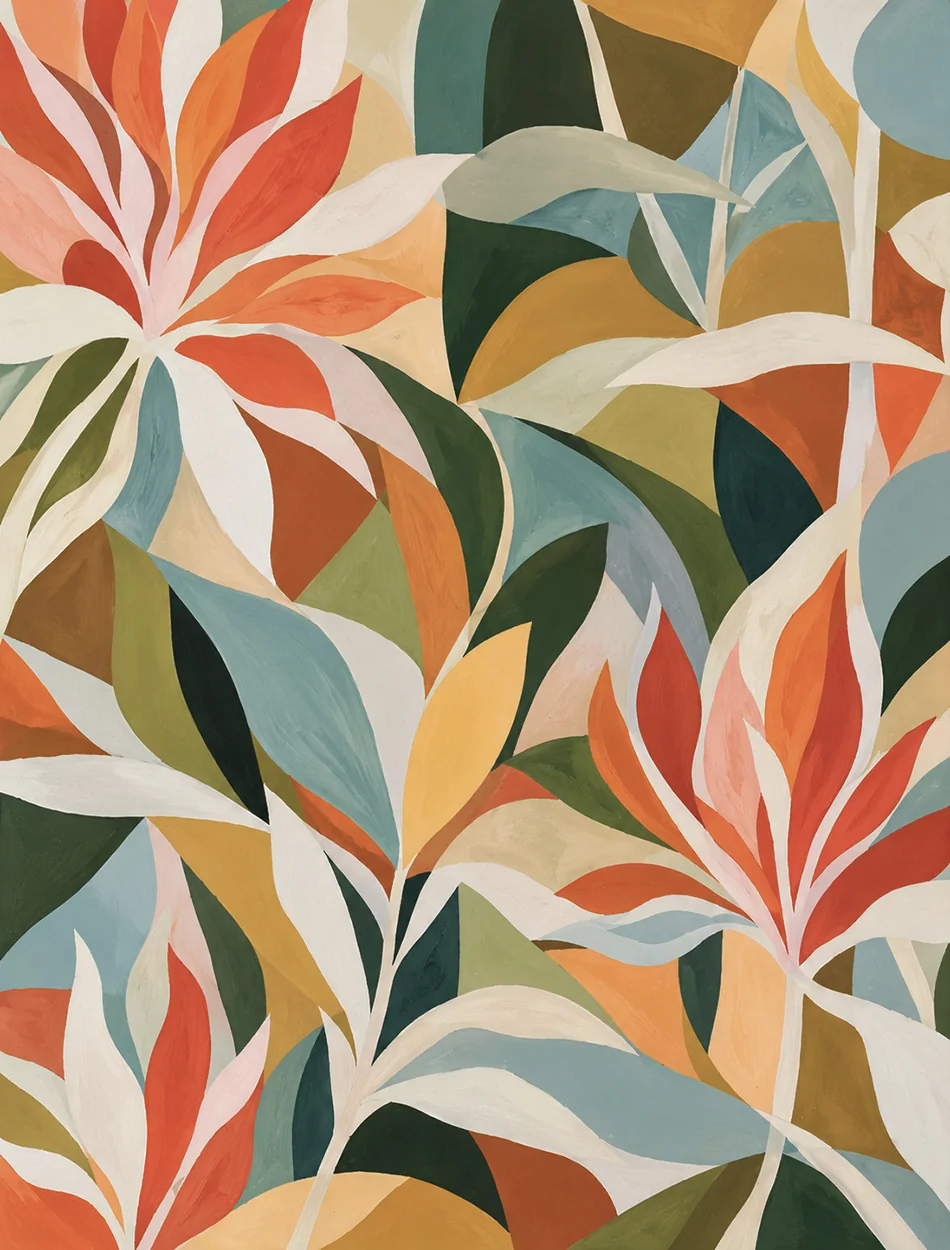 Abstract flowers J6