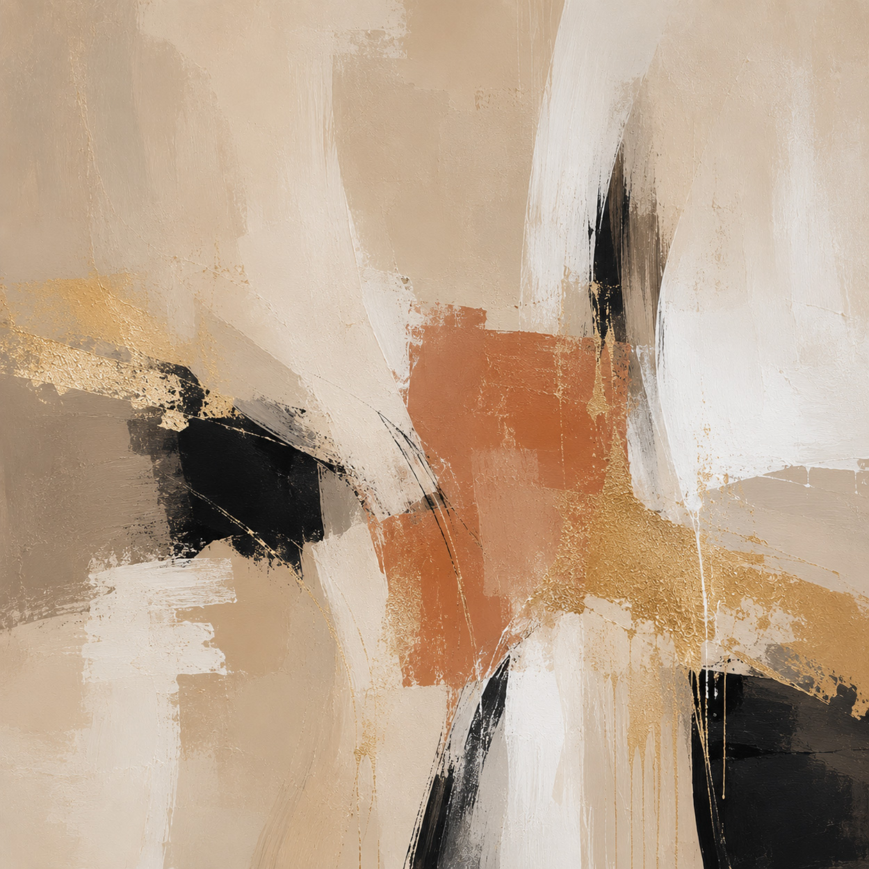 Abstract brown gold B