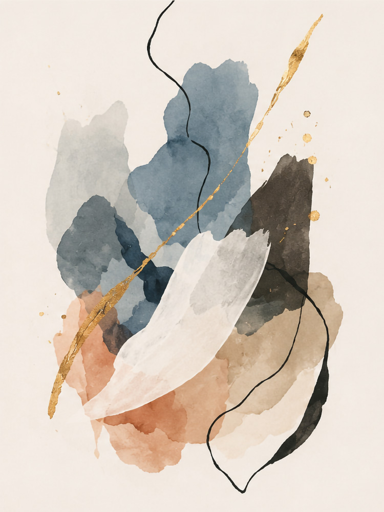 Cores e formas abstratas 1