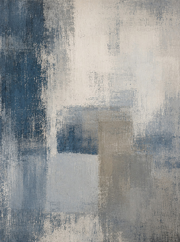 Abstract textures on blue 2