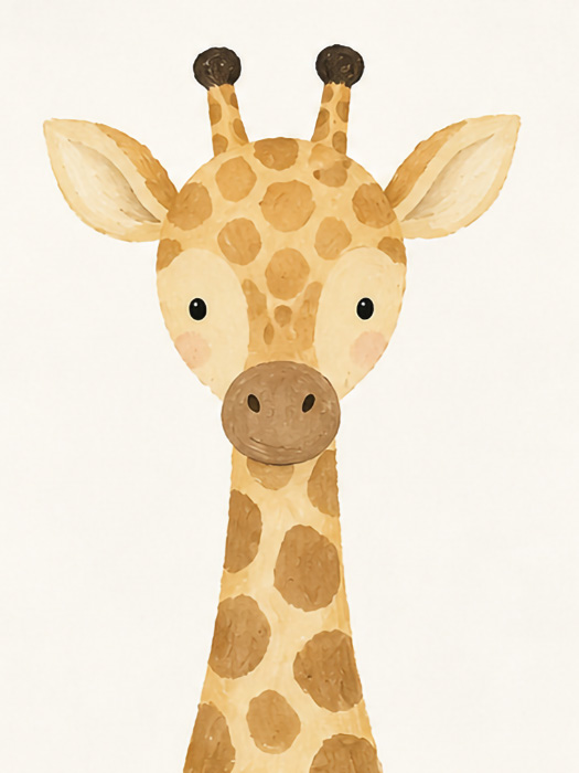 Girafinha feliz
