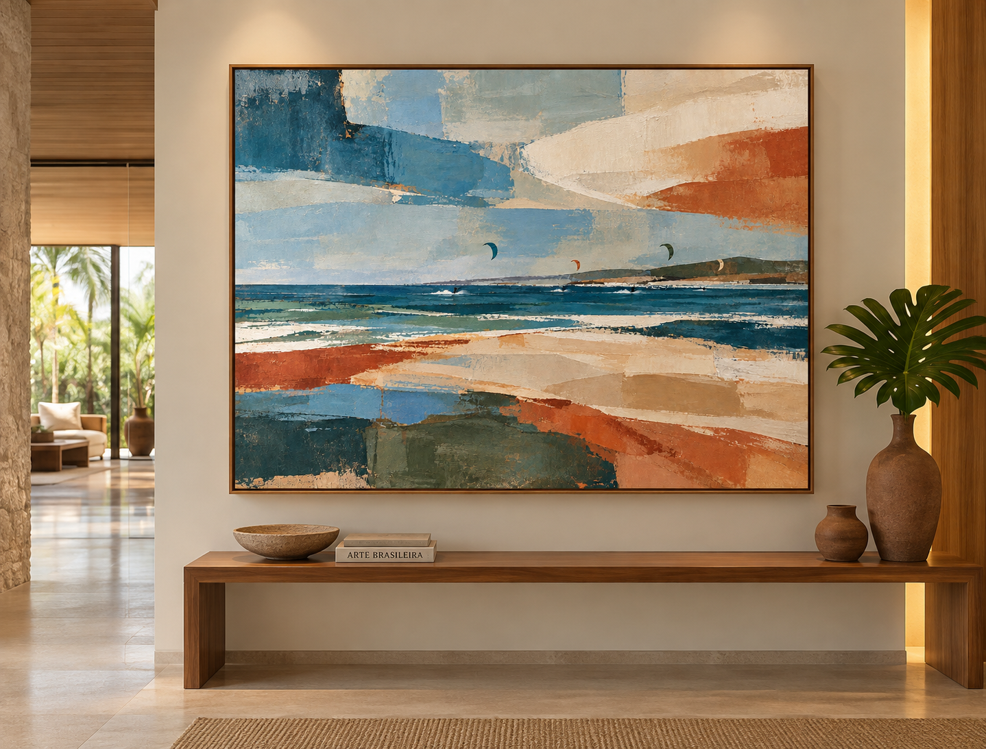 Kite surf e vibe abstrata 