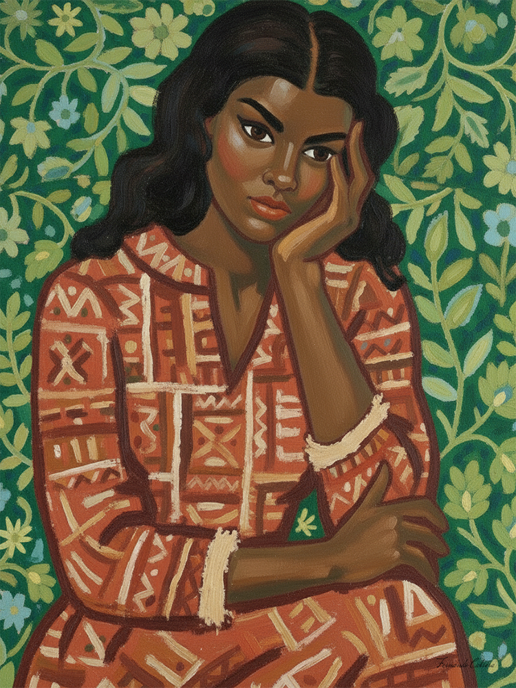 Mulher contemplativa