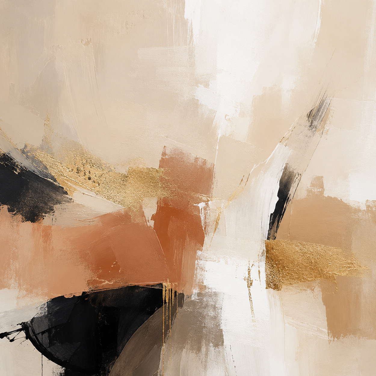 Abstract brown gold A