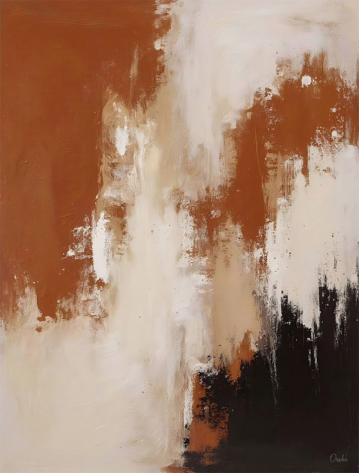 Abstract brown and black