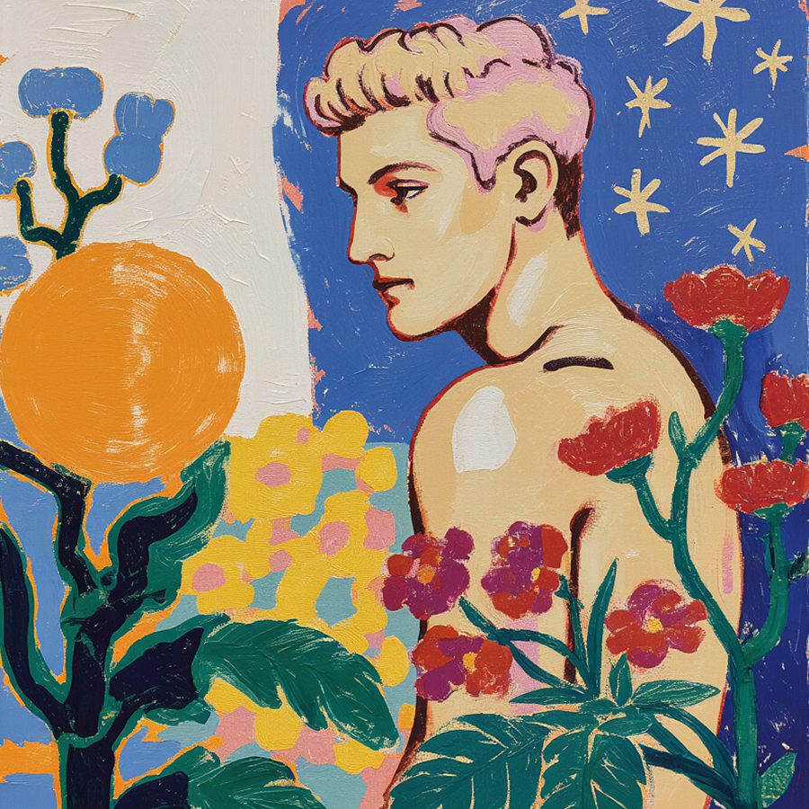 Boy in the garden