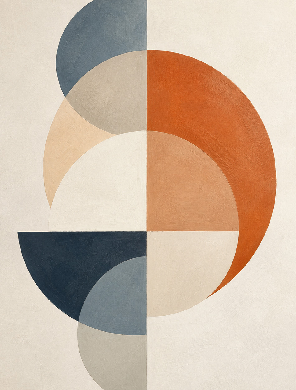 Abstract geometry circular
