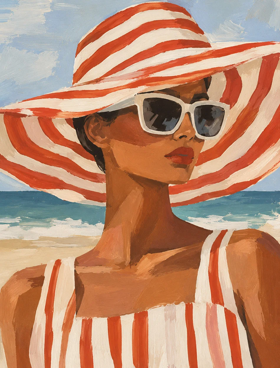 Mulher na praia A