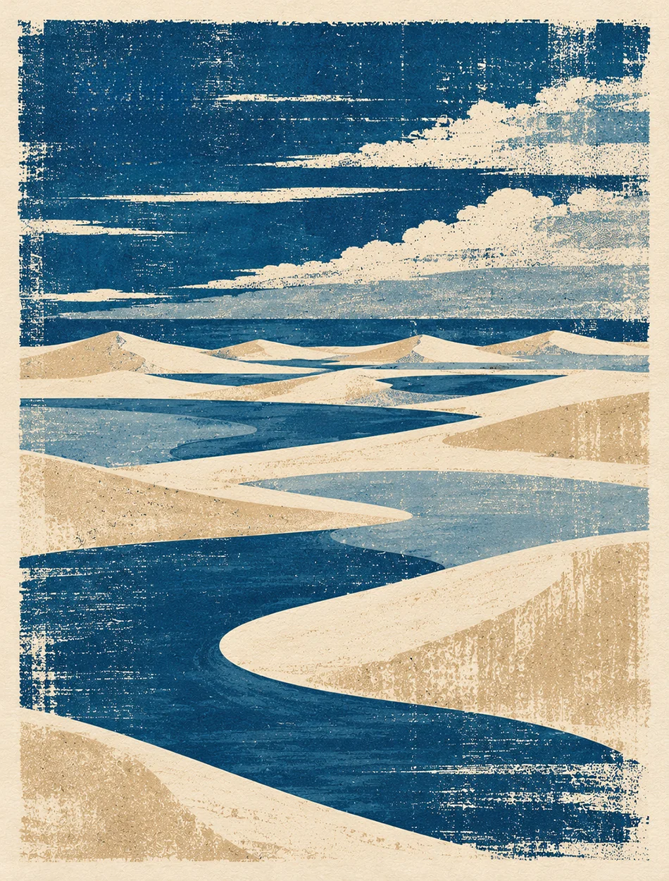 Serigrafias dos Lençóis B