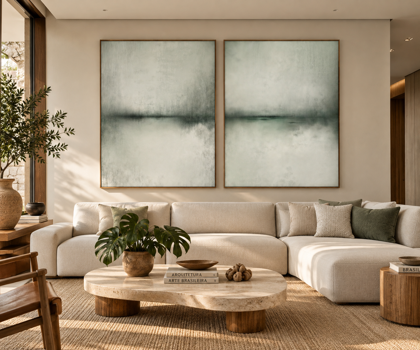 Atmosfera suave e contemplativa