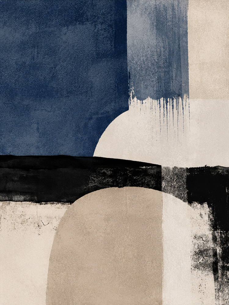 Abstrato azul e preto 2