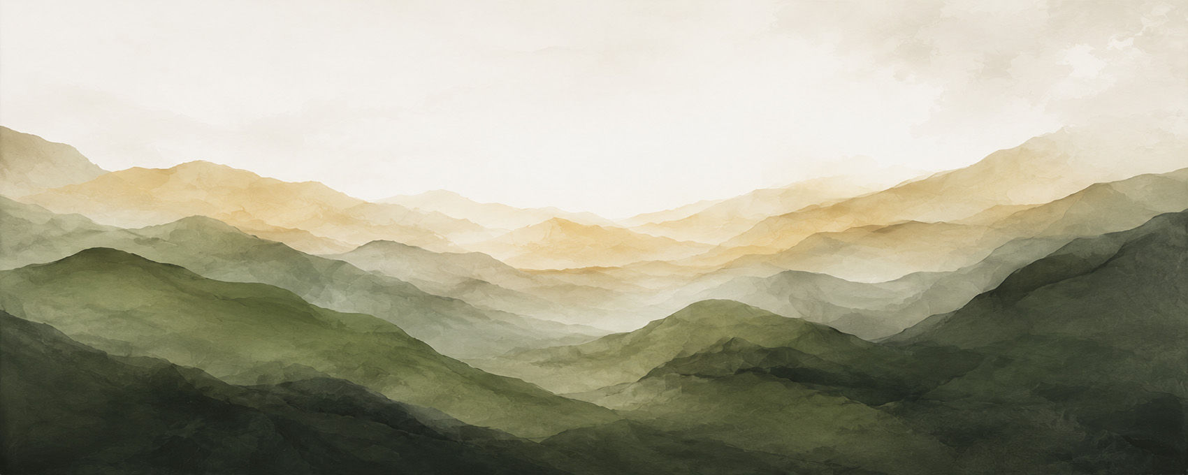 Abstract green landscape