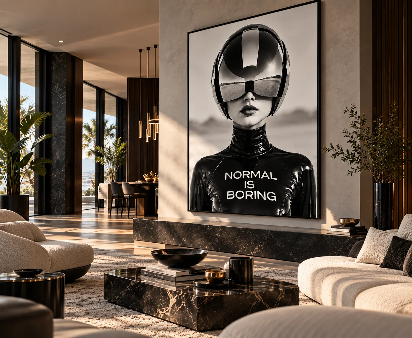 Atmosfera fashion e irreverente 