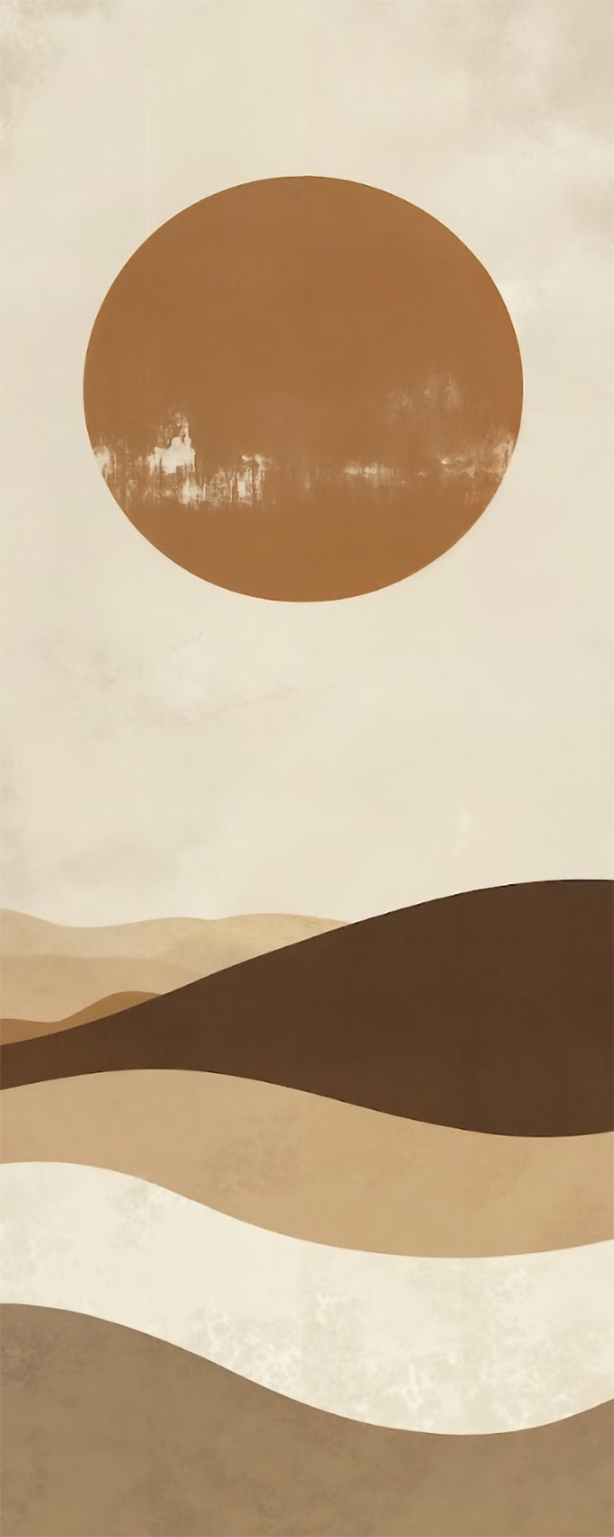 Abstract boho landscape