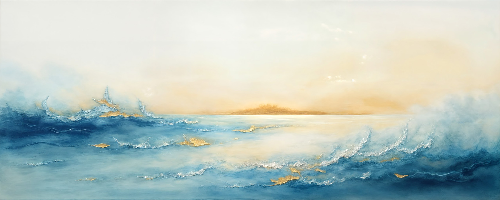 Abstract ocean painting  