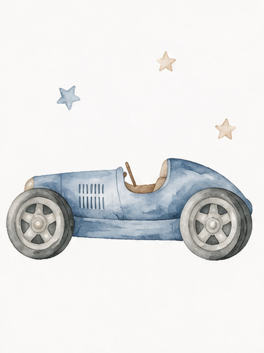 Carrinho de aquarela