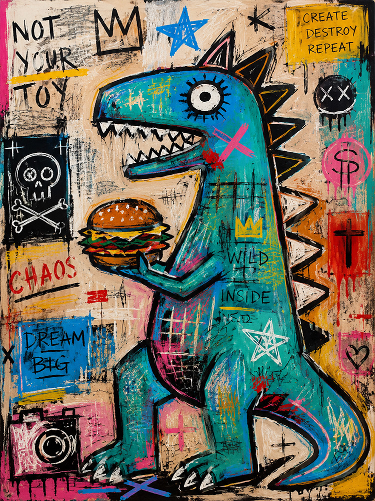 Dinosaur burger