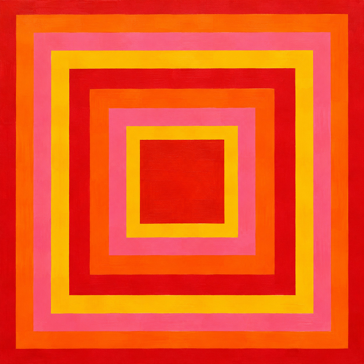 Scale of antagonistic warm colors