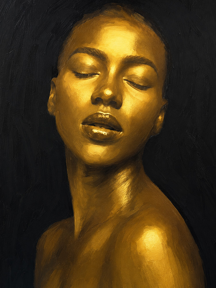 Golden woman