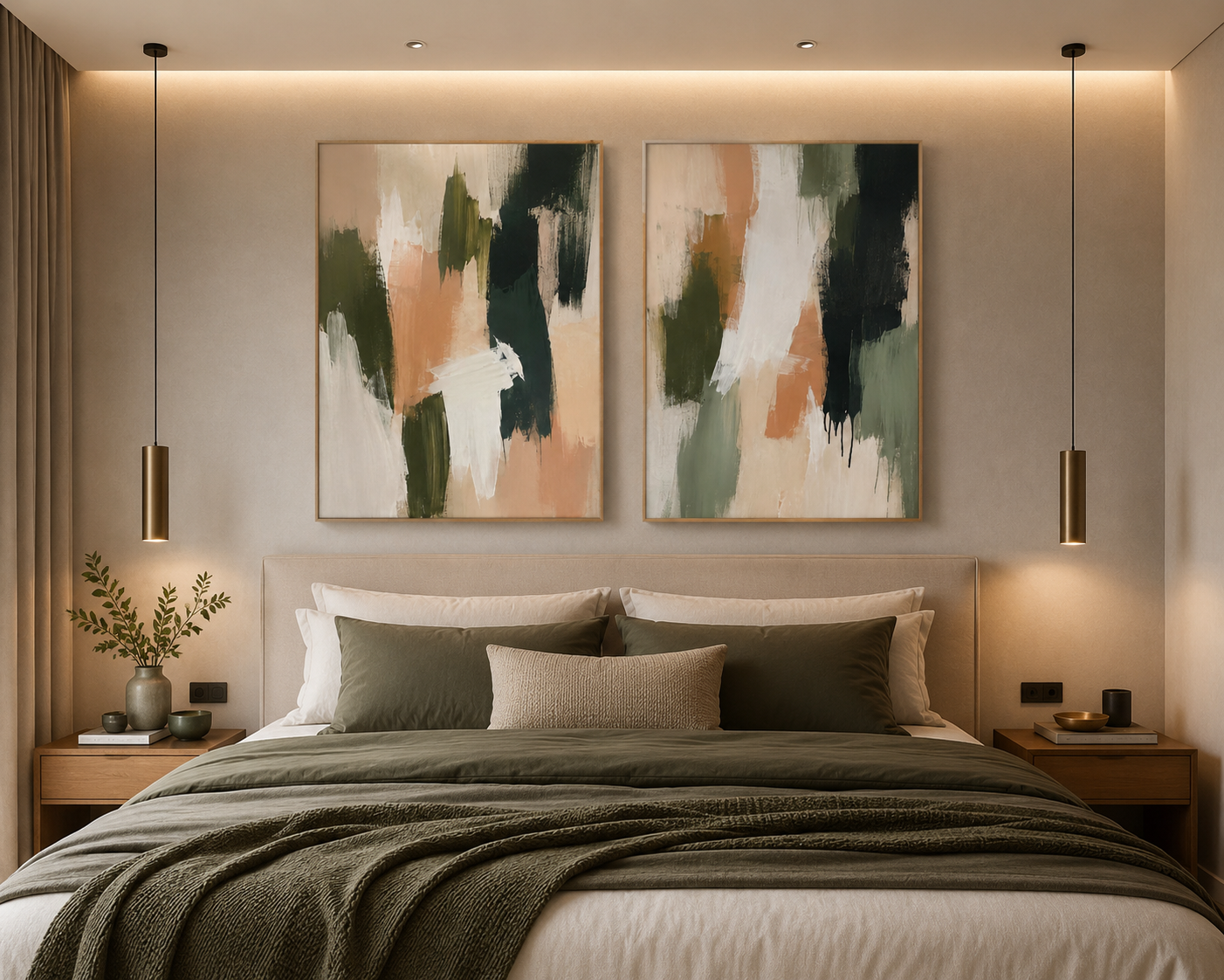 Quarto elegante e refinado 