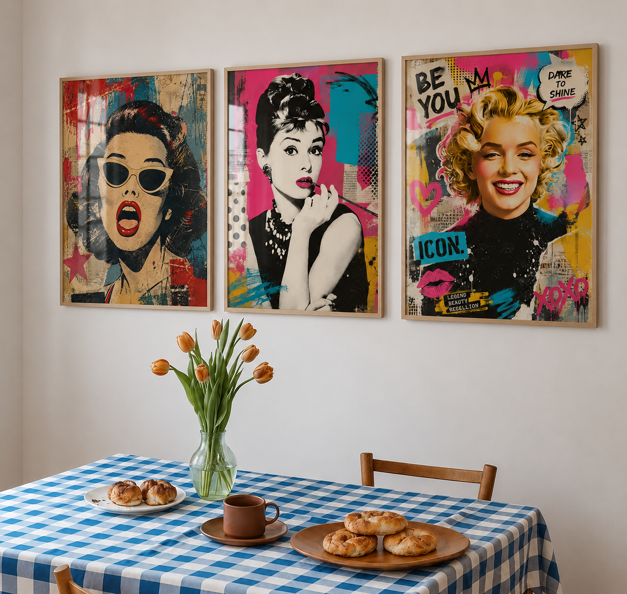 Pop art e cores vibrantes