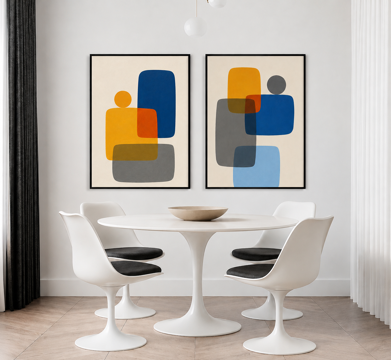 Composição abstrata contemporanea 
