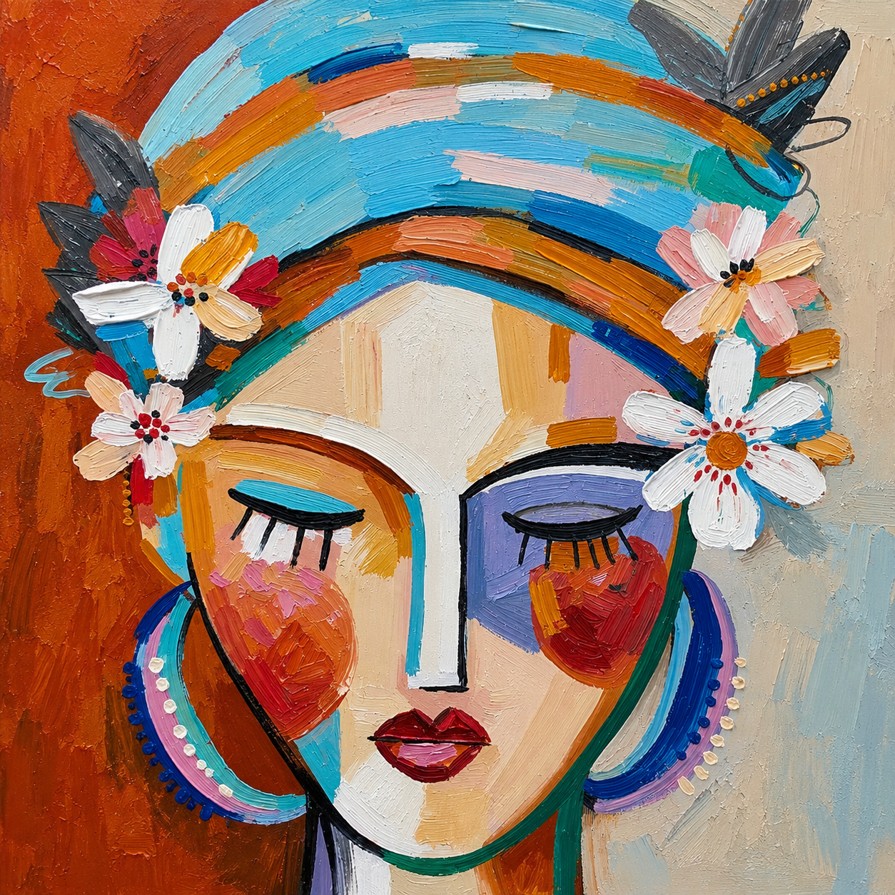 Retrato mulher florida