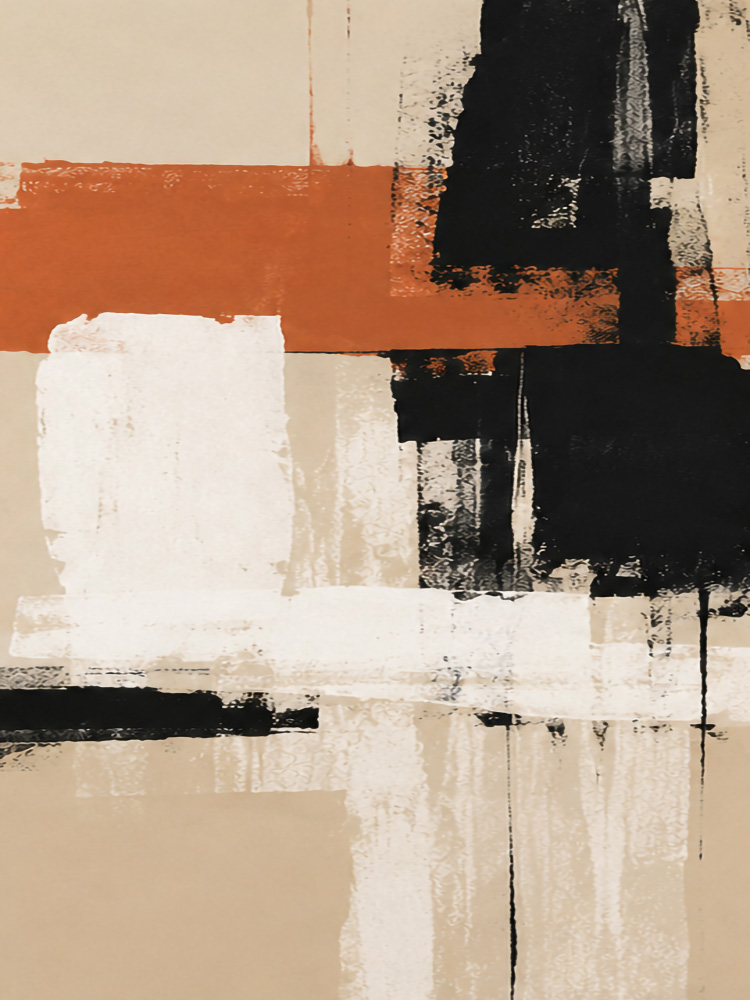 Abstrato terracota e preto 2