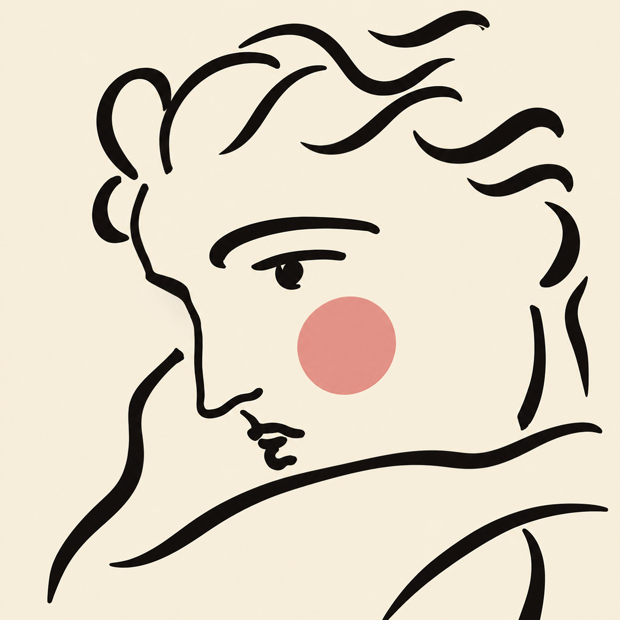 Retrato minimalista