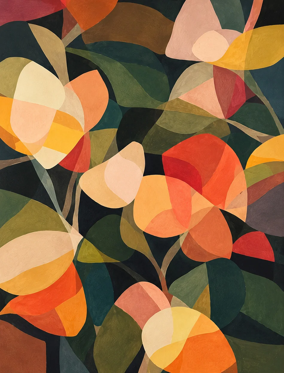 Abstract flowers B1