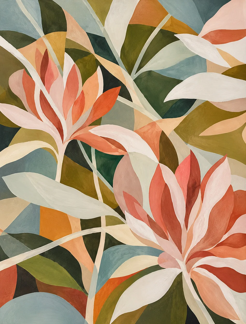 Abstract flowers J5