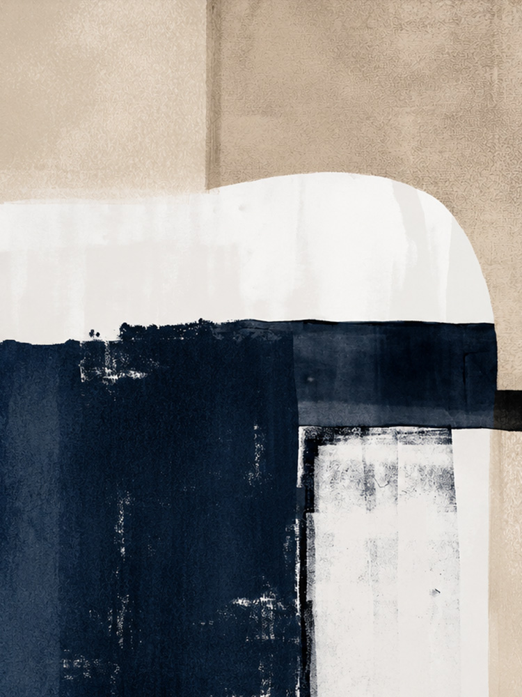 Abstrato preto e azul 1