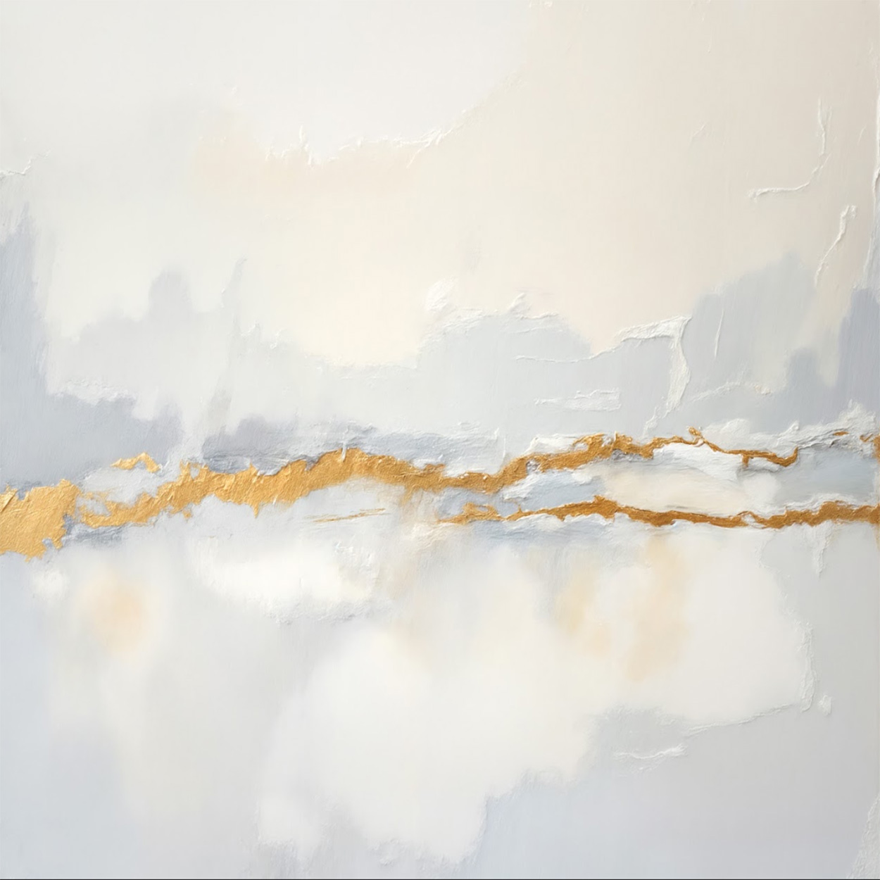 Abstract gold and grey B