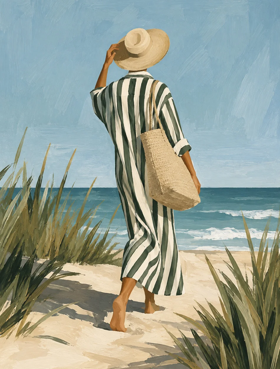 Mulher na praia B