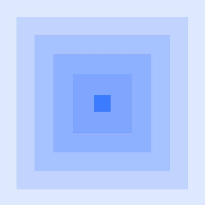 Gerometria minimalista azul
