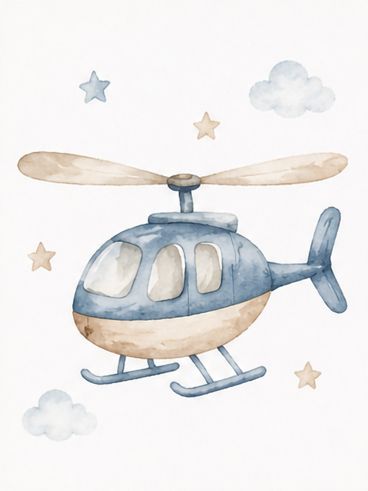 Helicóptero fofo